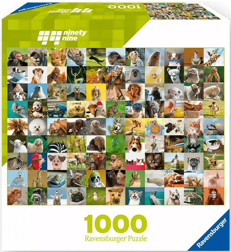 Ravensburger 99 Funny Animals 1000 Piece Puzzle image 0